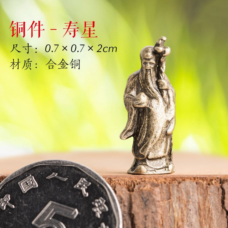 Mini Meditation Buddha Metal Monk Serenity Home Decoration