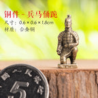 Mini Meditation Buddha Metal Monk Serenity Home Decoration