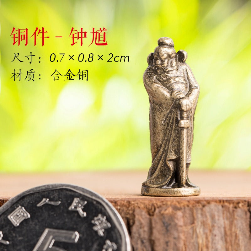 Mini Meditation Buddha Metal Monk Serenity Home Decoration