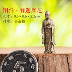 Mini Meditation Buddha Metal Monk Serenity Home Decoration