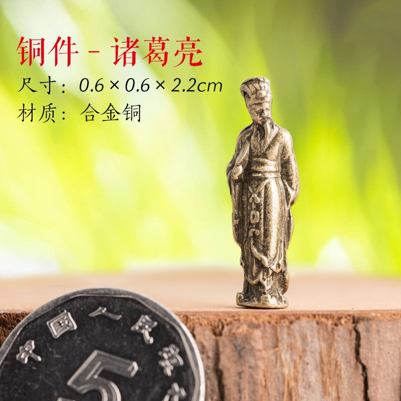 Mini Meditation Buddha Metal Monk Serenity Home Decoration