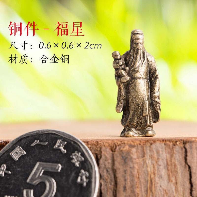 Mini Meditation Buddha Metal Monk Serenity Home Decoration