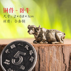 Mini Meditation Buddha Metal Monk Serenity Home Decoration