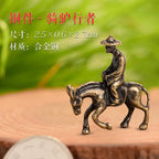 Mini Meditation Buddha Metal Monk Serenity Home Decoration