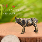 Mini Meditation Buddha Metal Monk Serenity Home Decoration