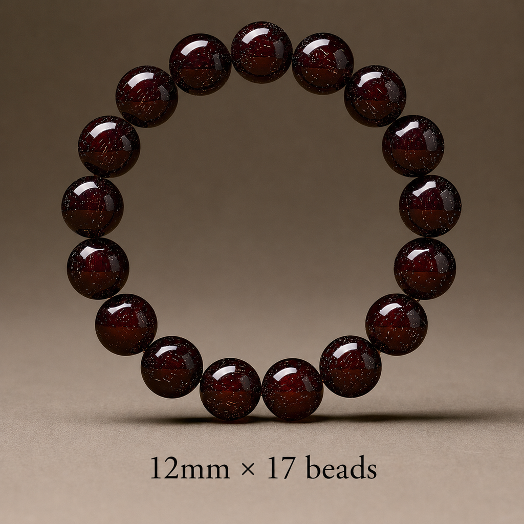 Natural Zitan Red Sandalwood Grounding Bracelet