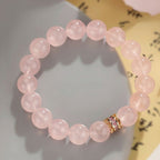 Madagascar Rose Quartz Women’s Artisan Bead Bracelet