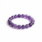 Natural Dreamy Amethyst Bead Bracelet