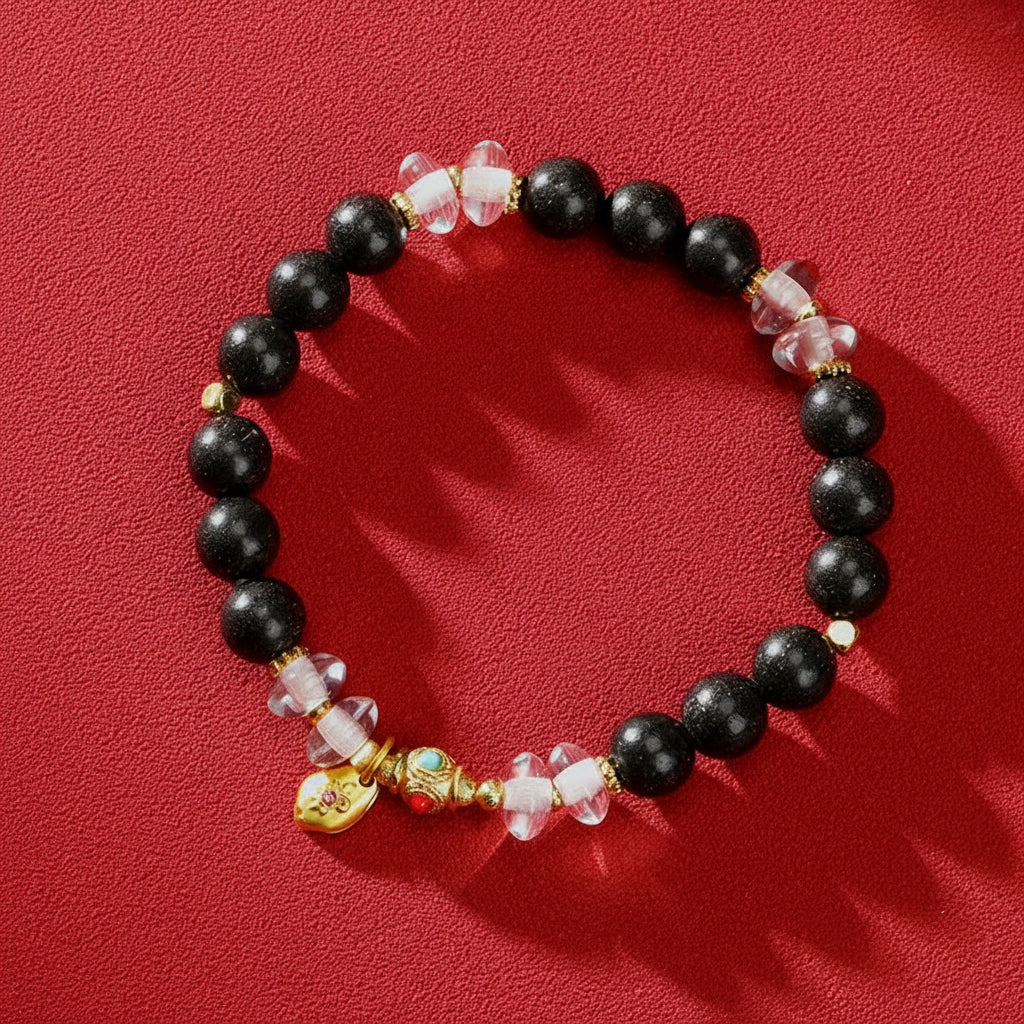 Black Dragon Resin Crystal Bracelet