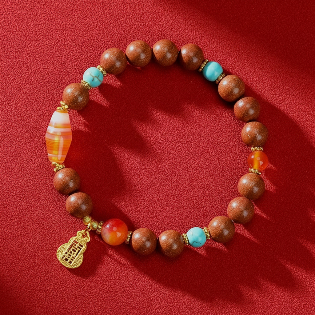 Auspicious Dzi Bead Bracelet