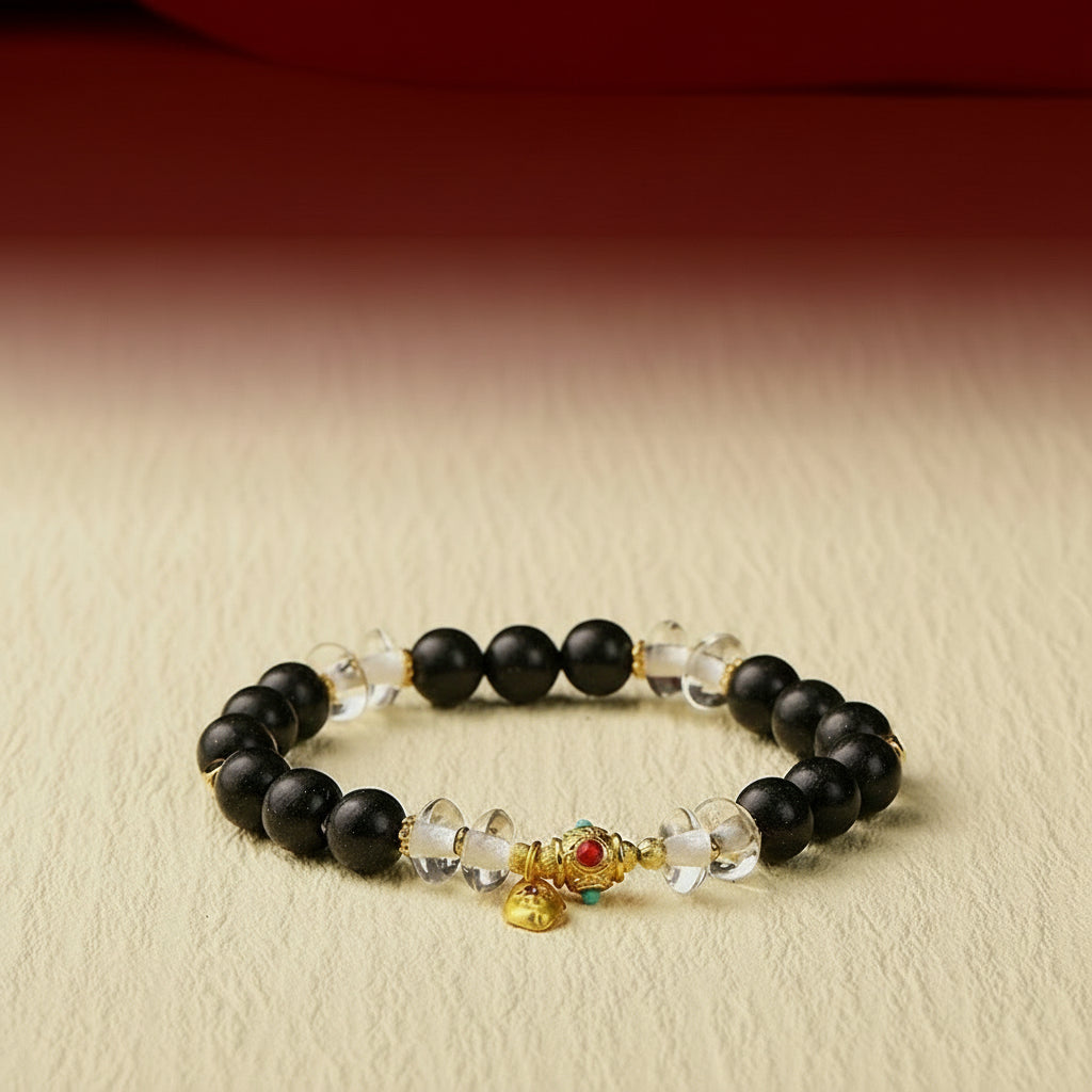 Black Dragon Resin Crystal Bracelet