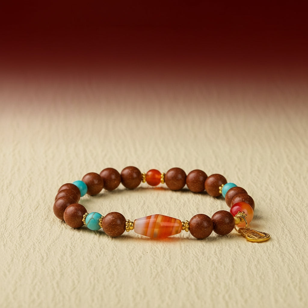 Auspicious Dzi Bead Bracelet