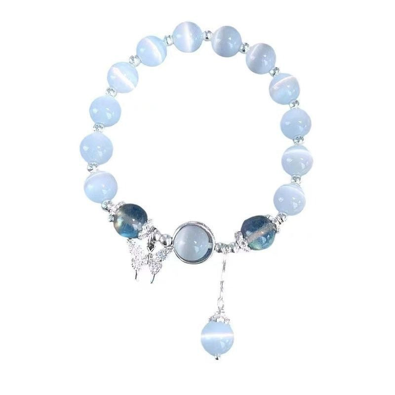 Cat’s Eye Crystal Butterfly Bracelet