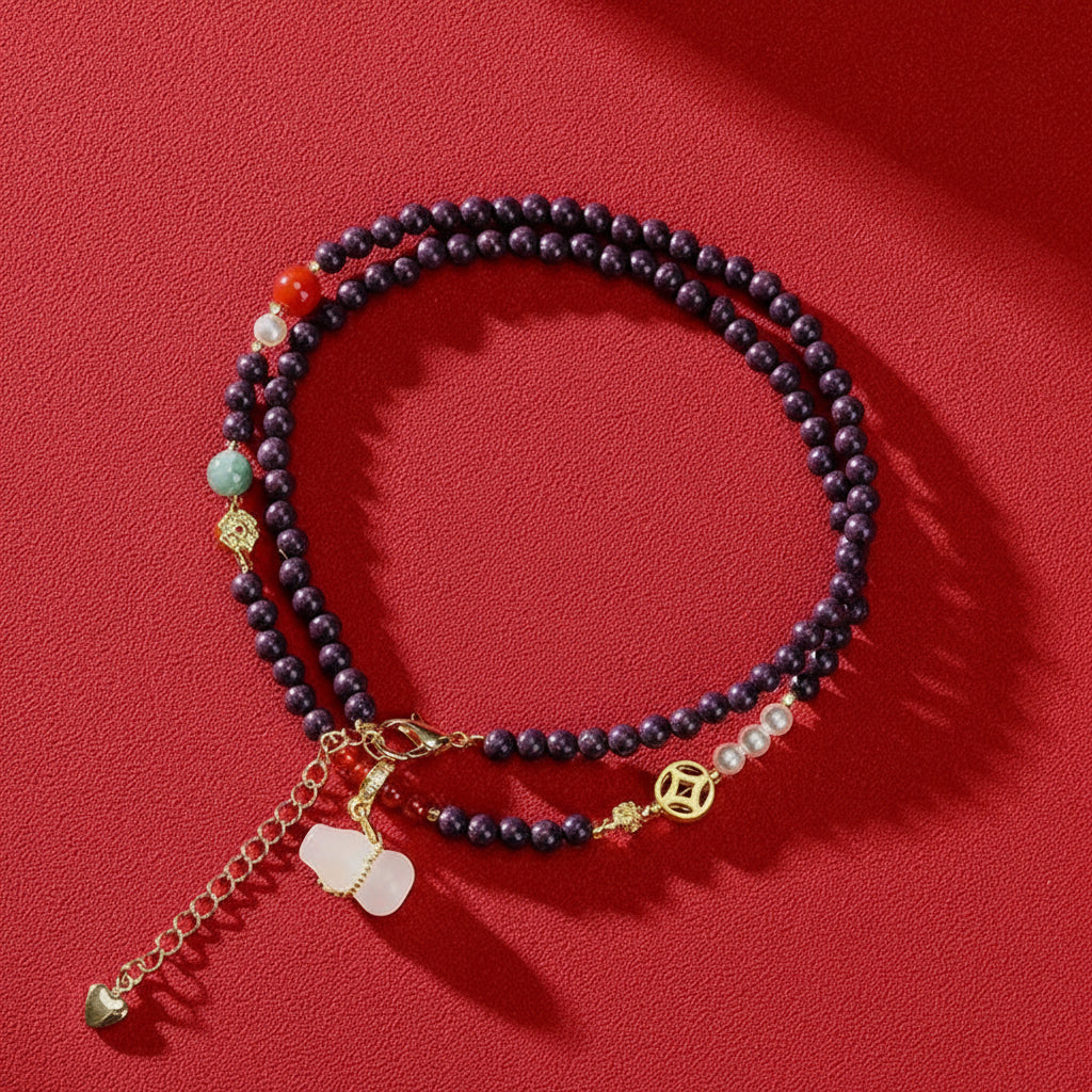 Purple Fortune & Blessing Bracelet