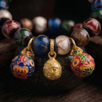 Incense-Ash Glass Pixiu Purification Protection Wealth Beaded Bracelet