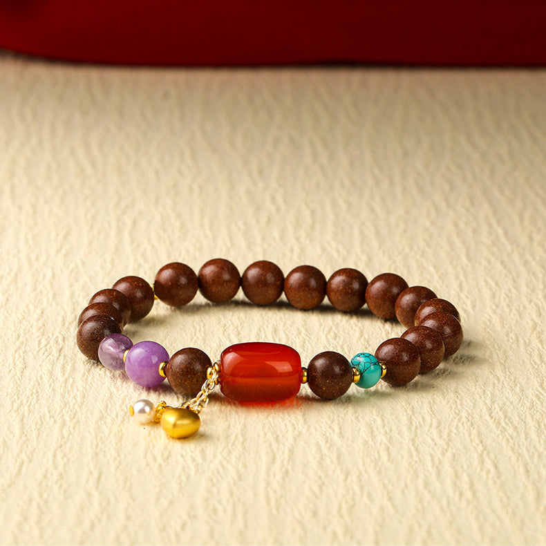 Goose-Pear Agate Bracelet