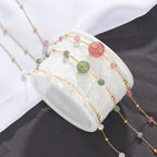 Natural Strawberry Quartz Peace Amulet Crystal Necklace