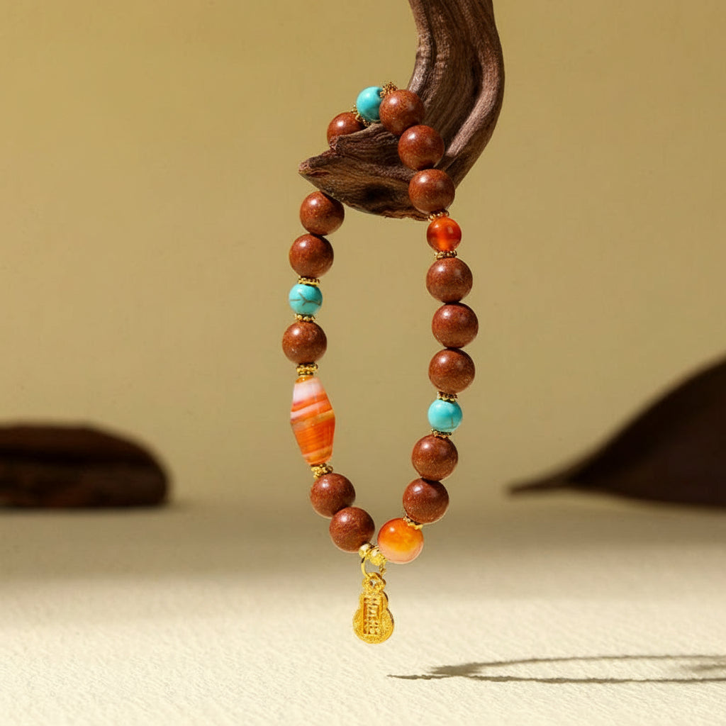 Auspicious Dzi Bead Bracelet
