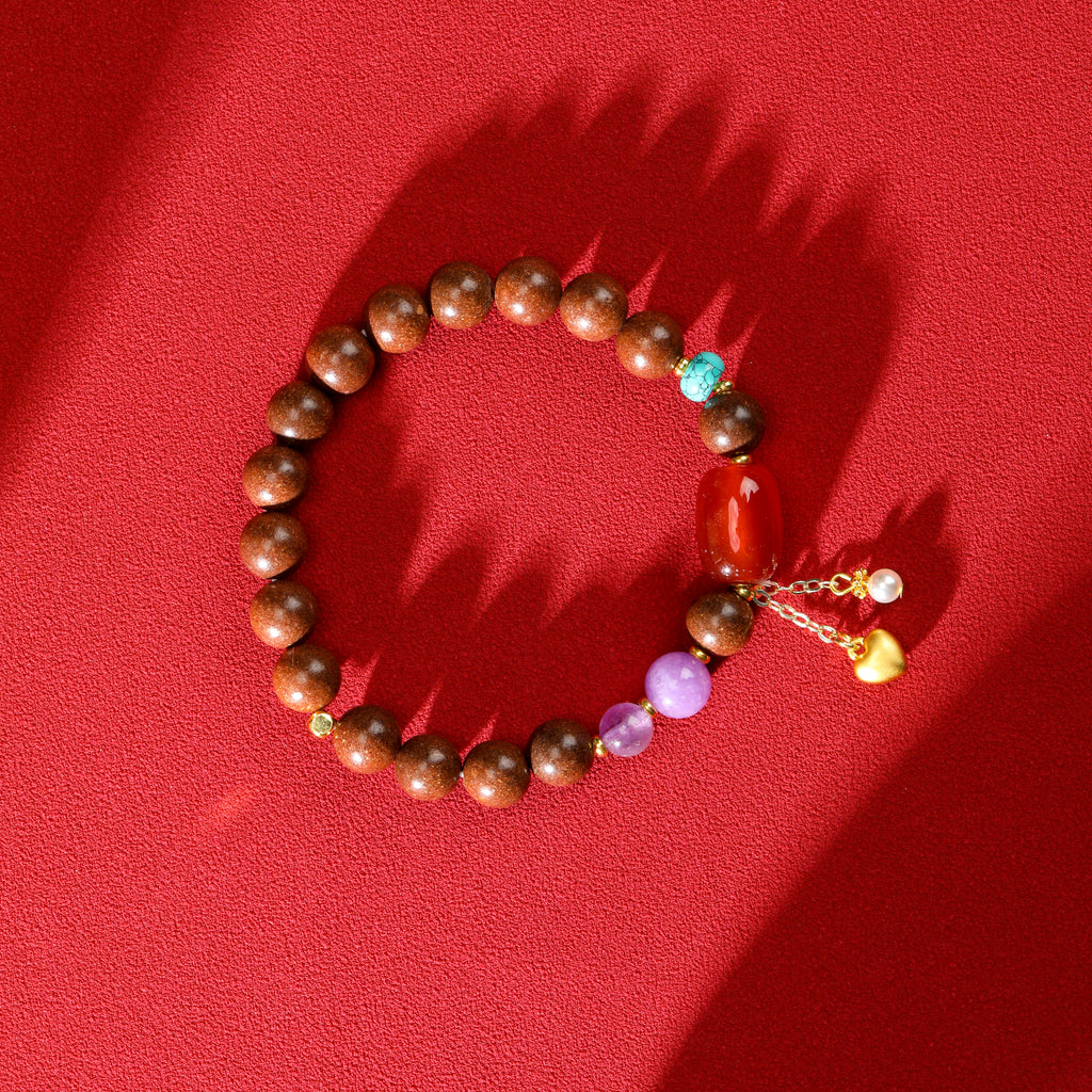 Goose-Pear Agate Bracelet