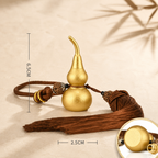 Brass Blessing Gourd Hanging Ornament with Tassel – Protection, Prosperity & Harmony
