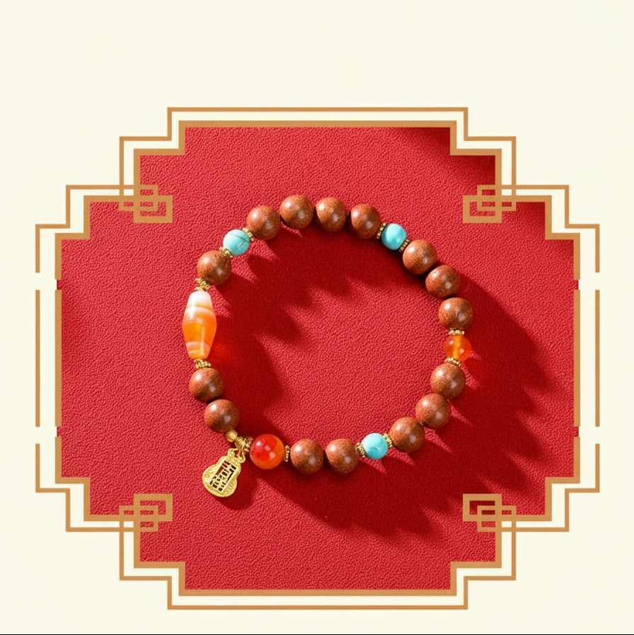 Auspicious Dzi Bead Bracelet