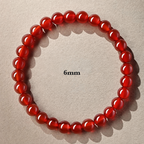 Red Agate Vitality & Protection Beaded Bracelet