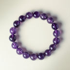 Natural Dreamy Amethyst Bead Bracelet