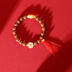 Dzi Bead Plum Blossom Incense Bracelet