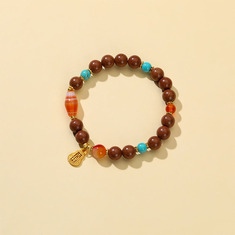 Auspicious Dzi Bead Bracelet