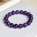 Natural Dreamy Amethyst Bead Bracelet