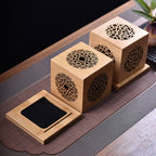Crystal Purification Wooden Magnetic Cedar Incense Box