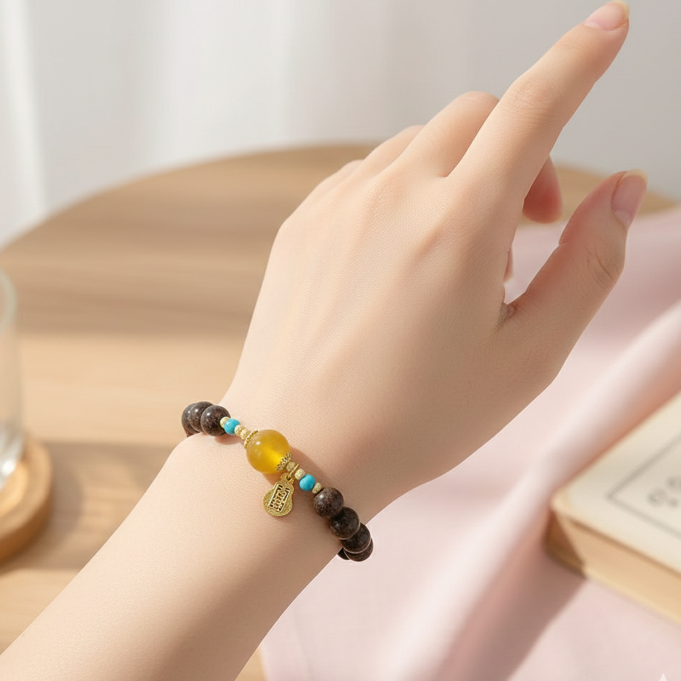 Auspicious Wealth-Bringing Hexiang Bead Bracelet