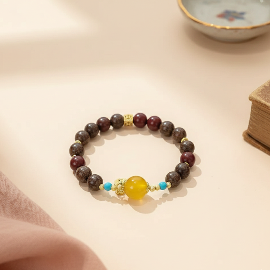 Auspicious Wealth-Bringing Hexiang Bead Bracelet
