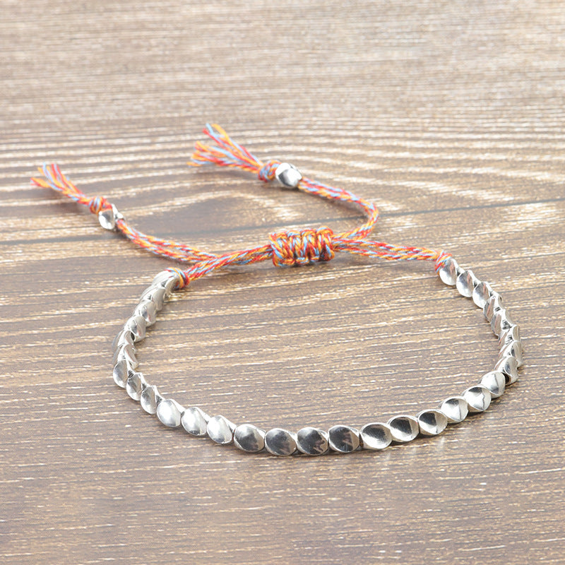 Tibetan Copper Beads Bracelet Handmade - For Healing, Strength & Protection