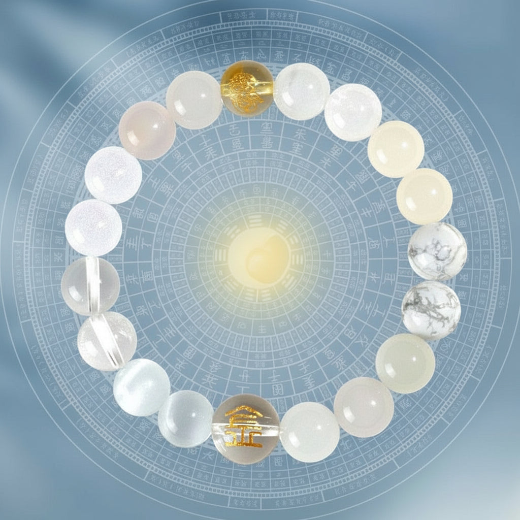 Natural Citrine Wealth-Attracting Five-Element Multigem Bracelet
