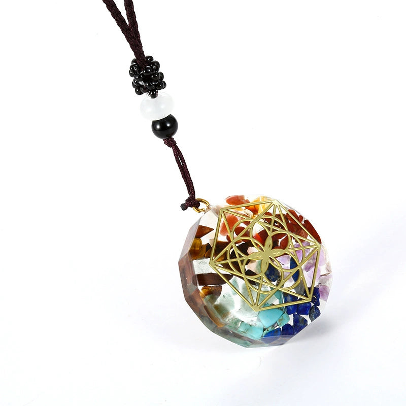 Chakra Orgonite Necklace – Balance Orgone Energy & EMF Protection