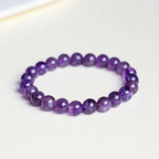 Natural Dreamy Amethyst Bead Bracelet