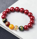 Obsidian Color-Changing Gold Sand Pixiu Wealth Bracelet