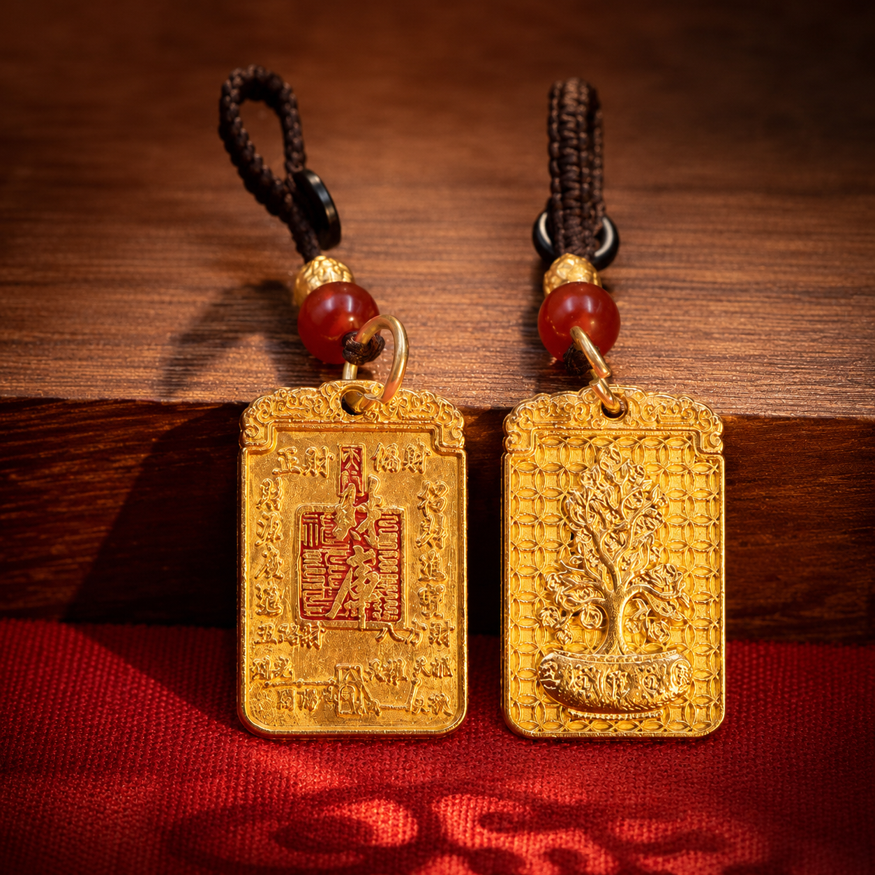 Wealth Treasury & Savings Protection Taoist Fulu Hanging Charm