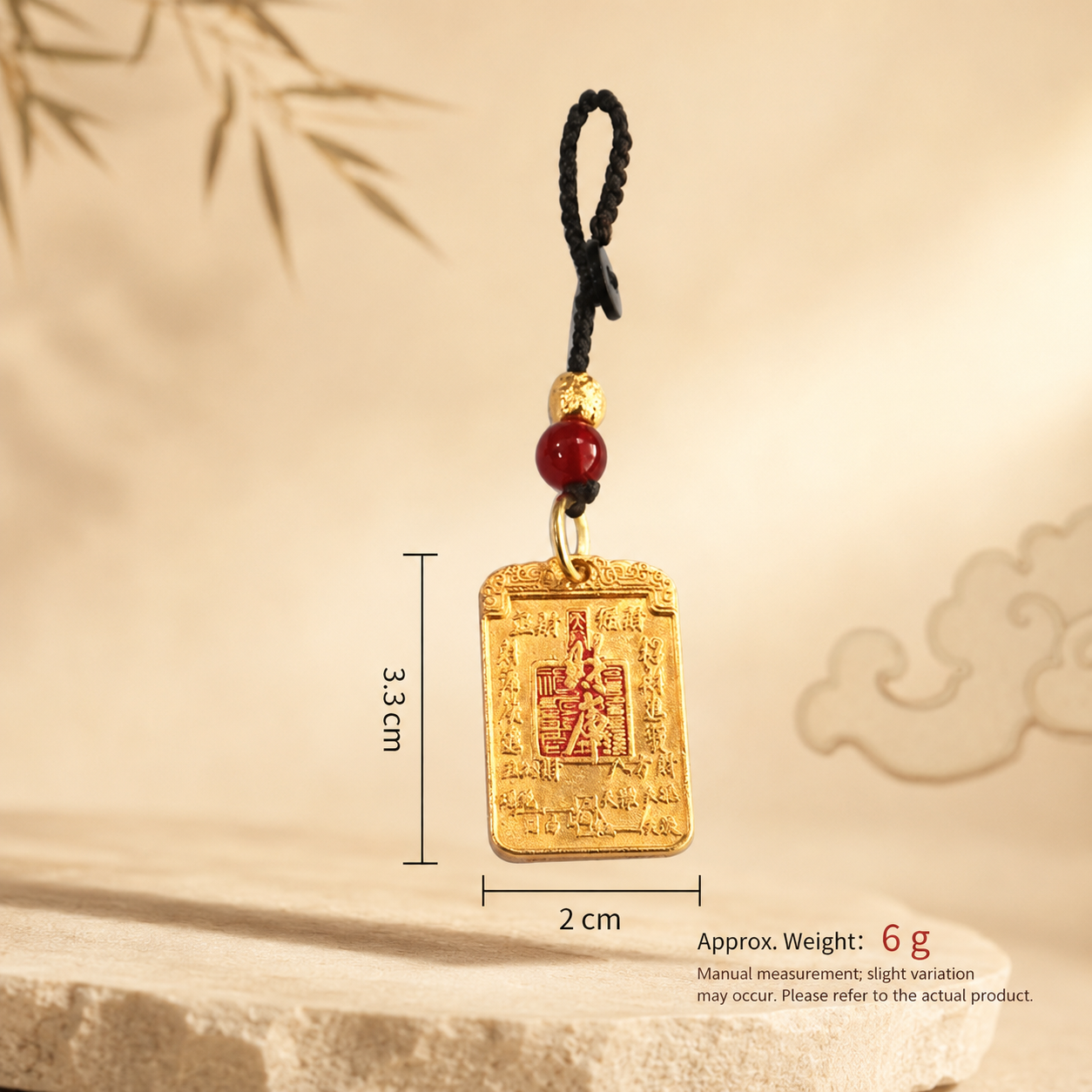 Wealth Treasury & Savings Protection Taoist Fulu Hanging Charm