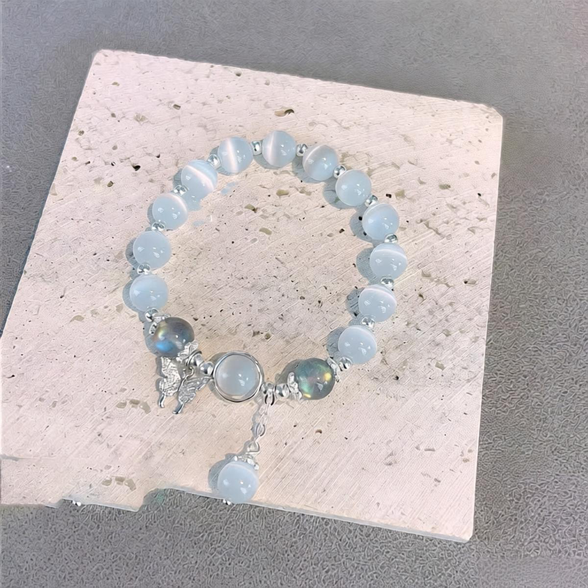 Cat’s Eye Crystal Butterfly Bracelet