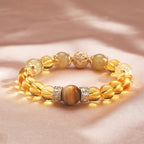 Golden Rutilated Quartz & Citrine Wealth-Attracting Bracelet