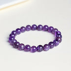 Natural Dreamy Amethyst Bead Bracelet