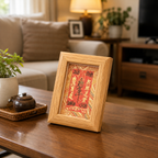 Handcrafted Framed Taoist Fulu Display Ornament