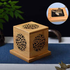 Crystal Purification Wooden Magnetic Cedar Incense Box