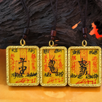Handcrafted Taoist Fulu Talisman Pendant Necklace