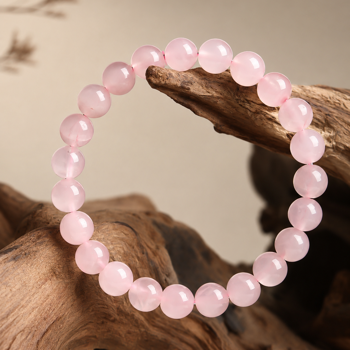 Rose Quartz Love & Self-Love Beaded Bracelet