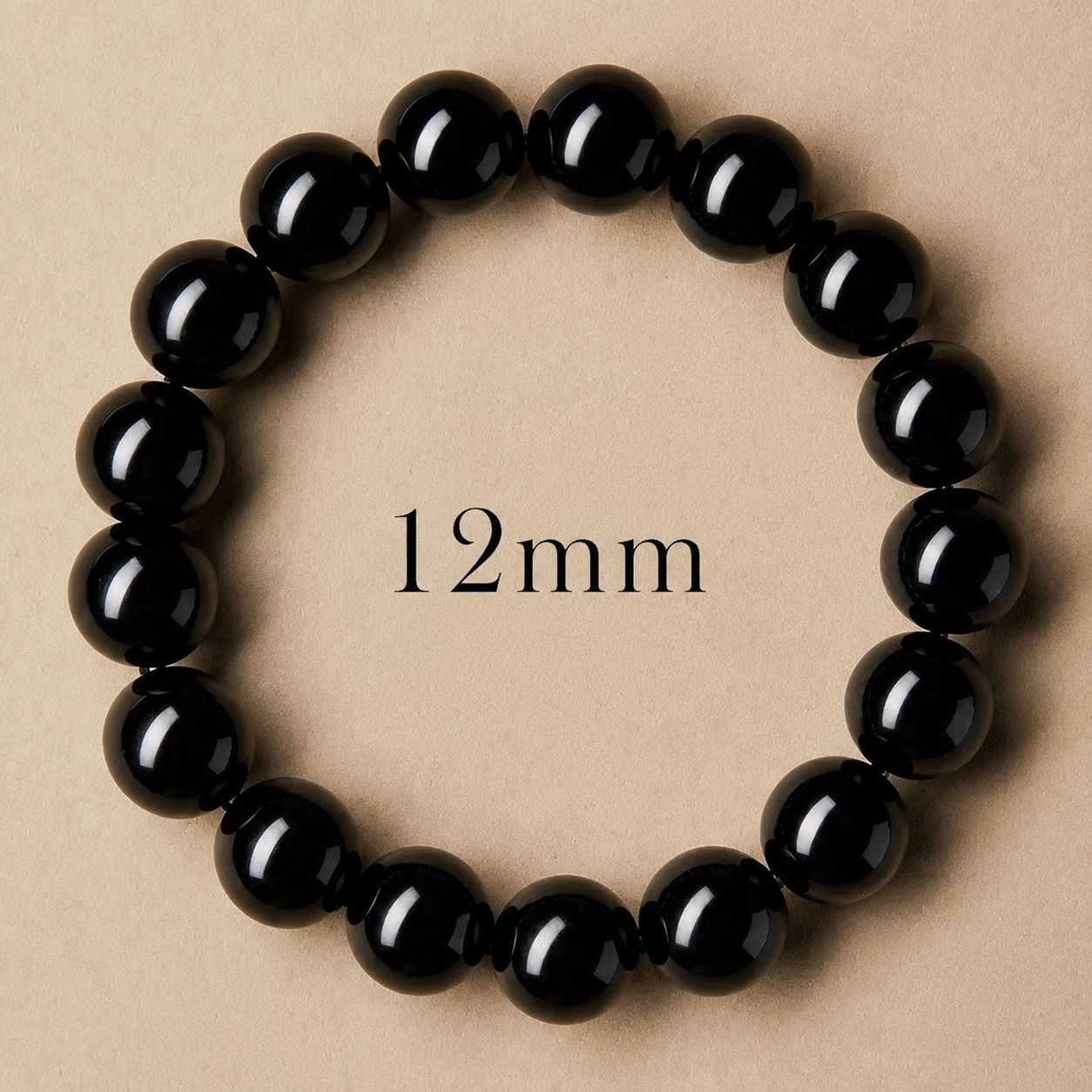 Natural Black Obsidian Protection & Grounding Bracelet