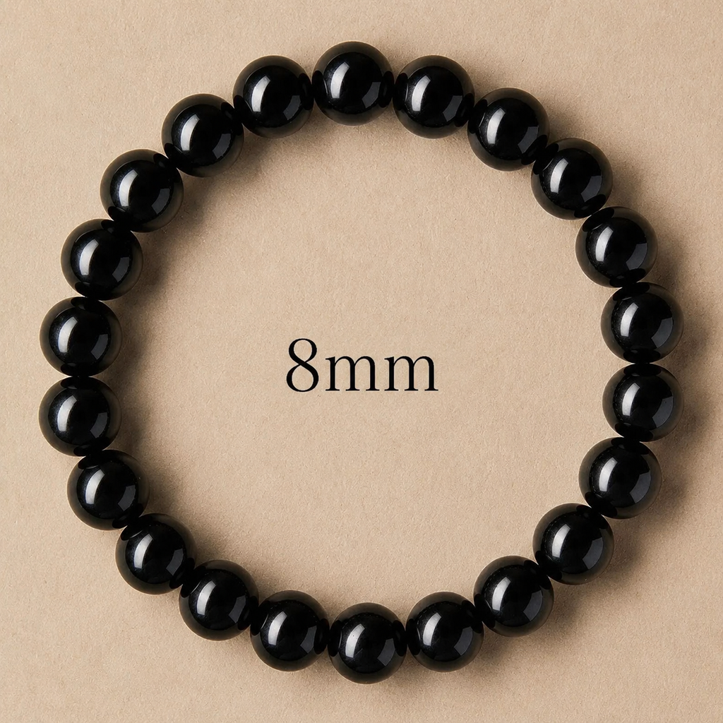 Natural Black Obsidian Protection & Grounding Bracelet
