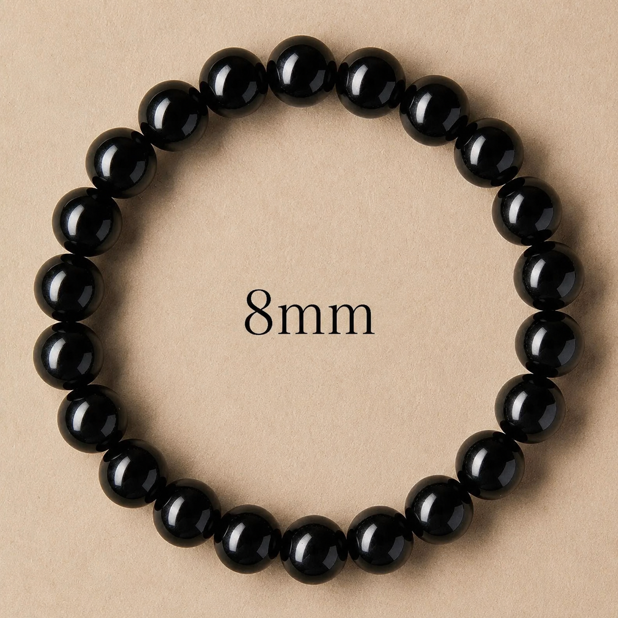 Natural Black Obsidian Protection & Grounding Bracelet